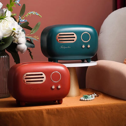 Retro Radio Style Tissue Box