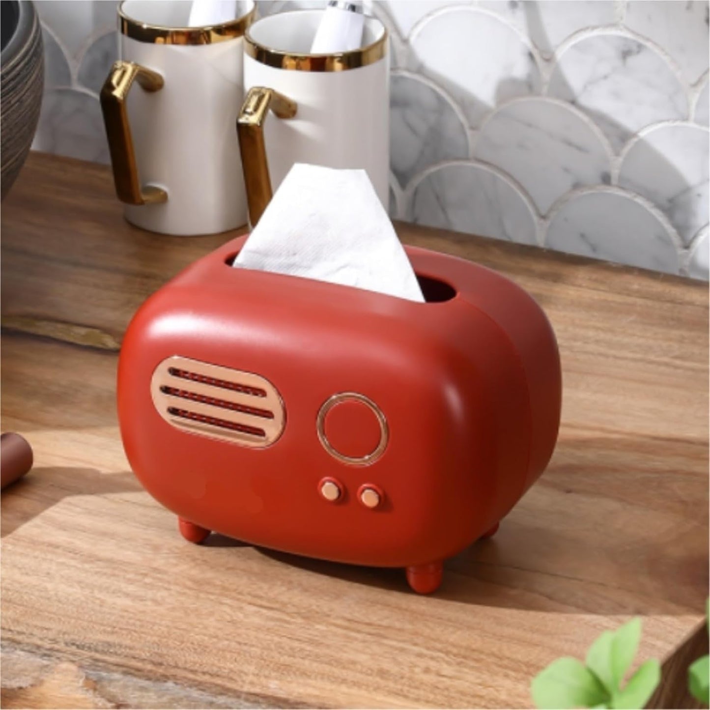 Retro Radio Style Tissue Box