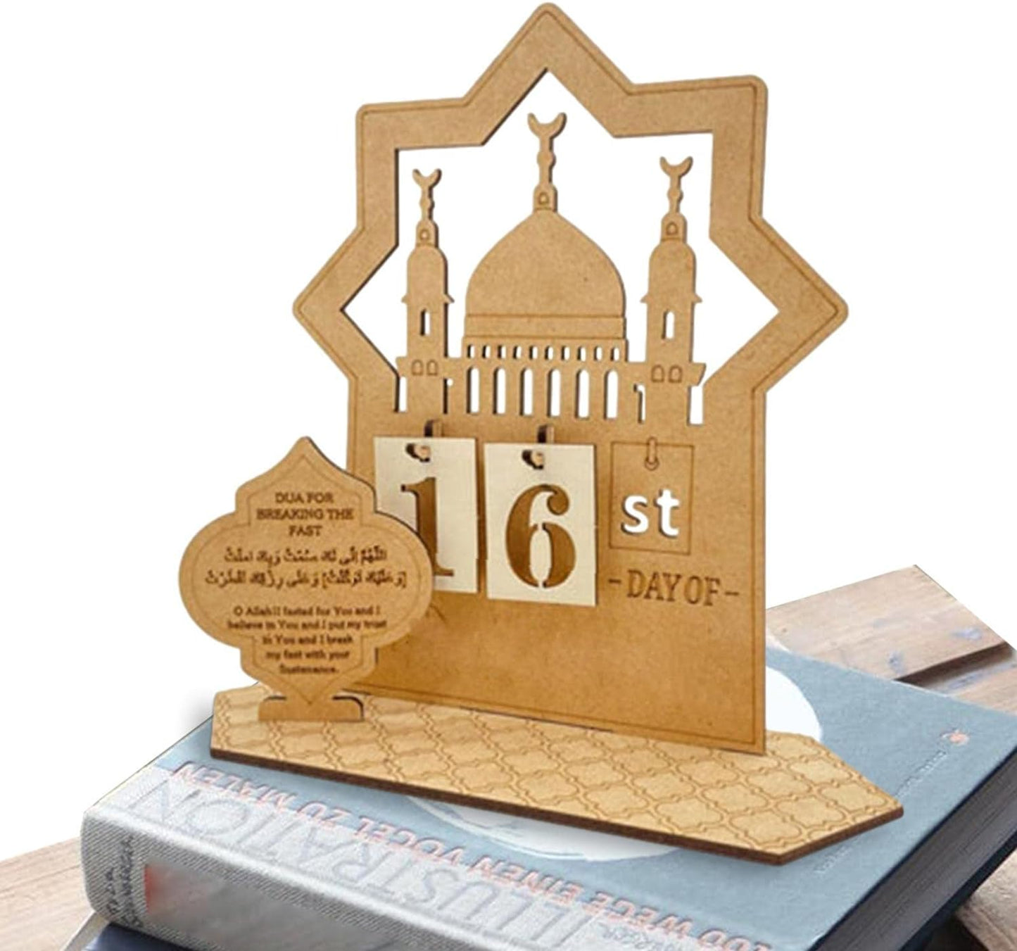 Ramadan Calendar Countdown Wooden Decoration