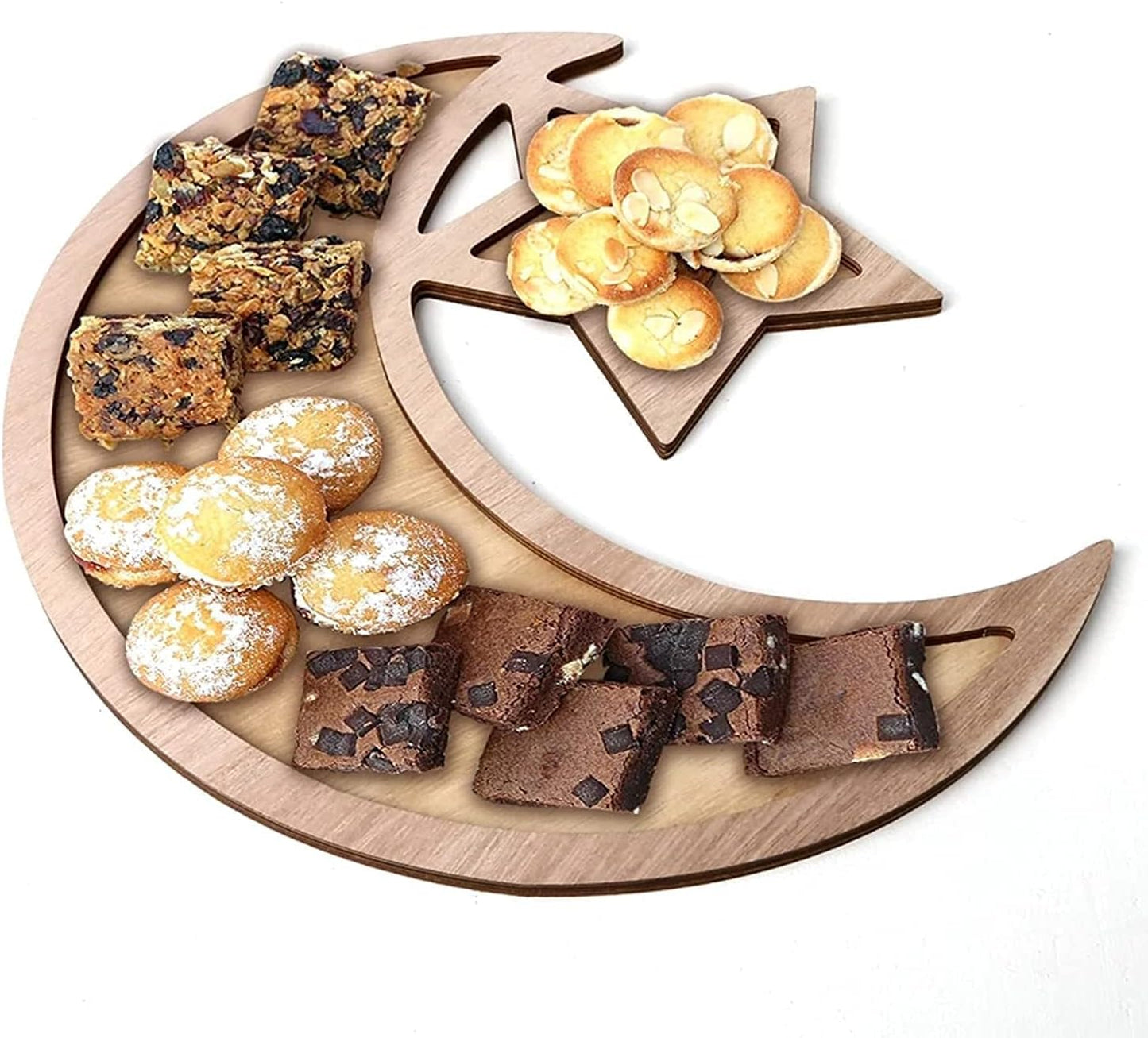 Eid Mubarak Ramadan Wooden Table Decor Serving Tray