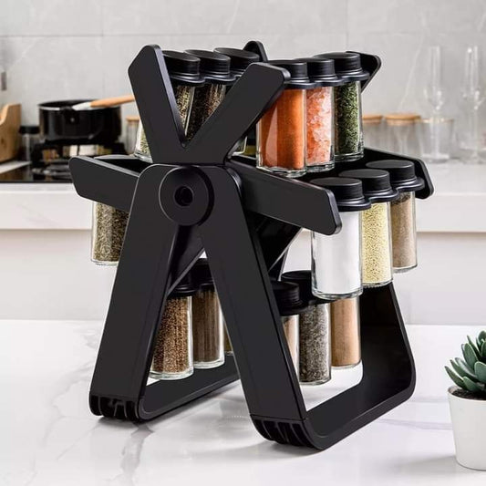 Revolving Countertop Spice Rack - 18 Jars