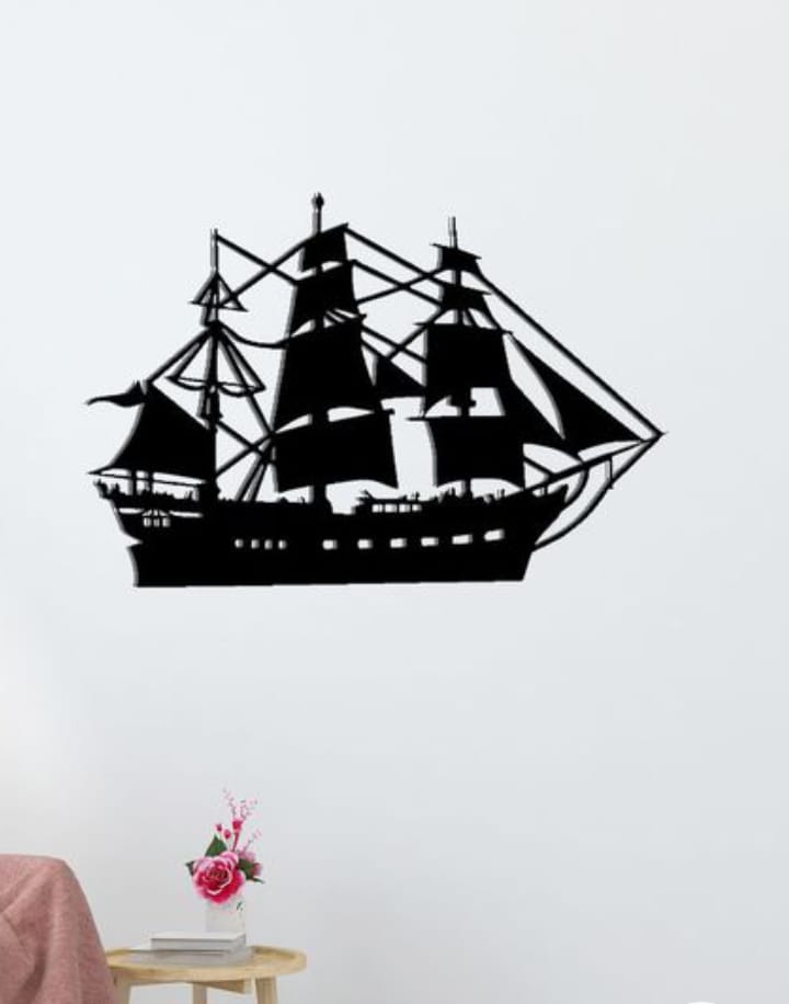 Pirate Ship Wall Sticker Home Decor