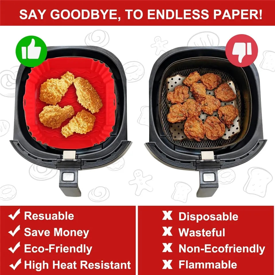 Air Fryer Silicone Reusable Liner Mold