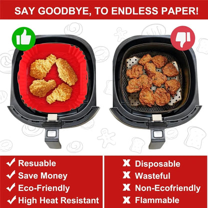 Air Fryer Silicone Reusable Liner Mold