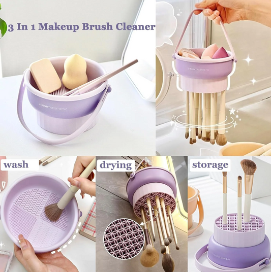 Silicone Makeup Brush Cleaner Bowl