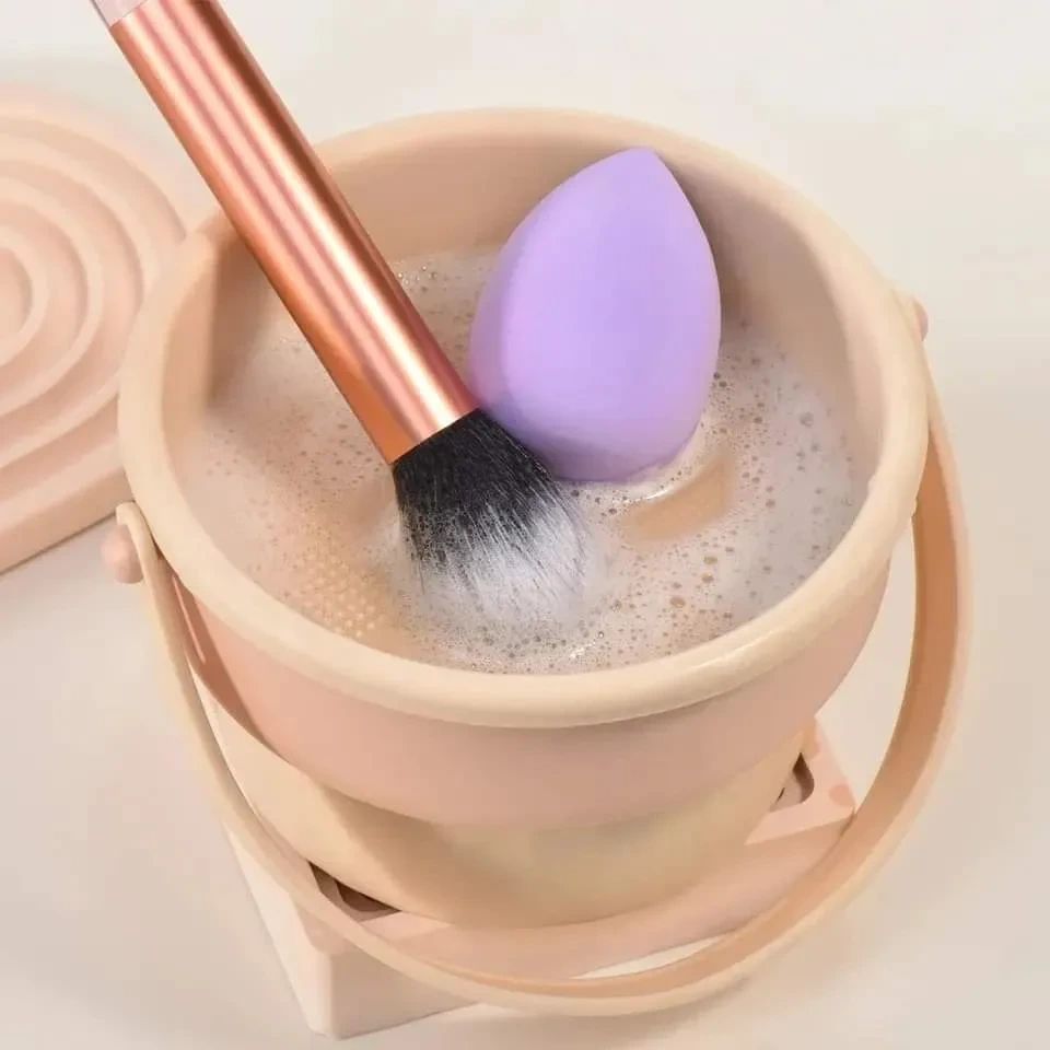 Silicone Makeup Brush Cleaner Bowl