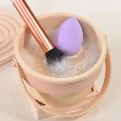 Silicone Makeup Brush Cleaner Bowl