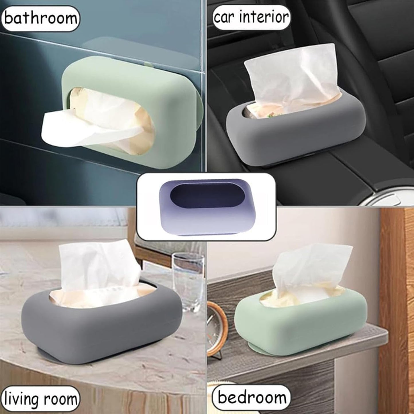 Silicone Suction Tissue Box Holder