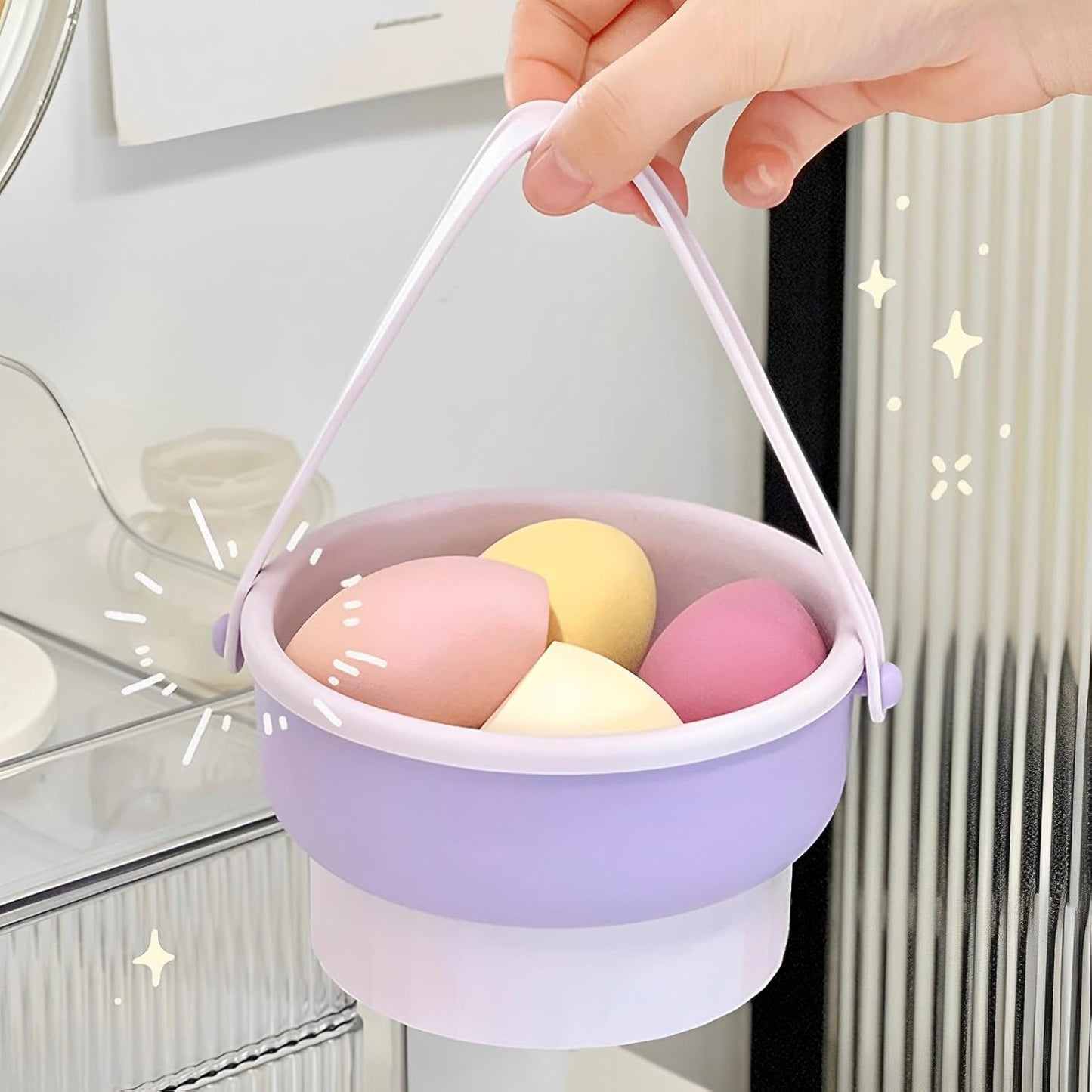 Silicone Makeup Brush Cleaner Bowl