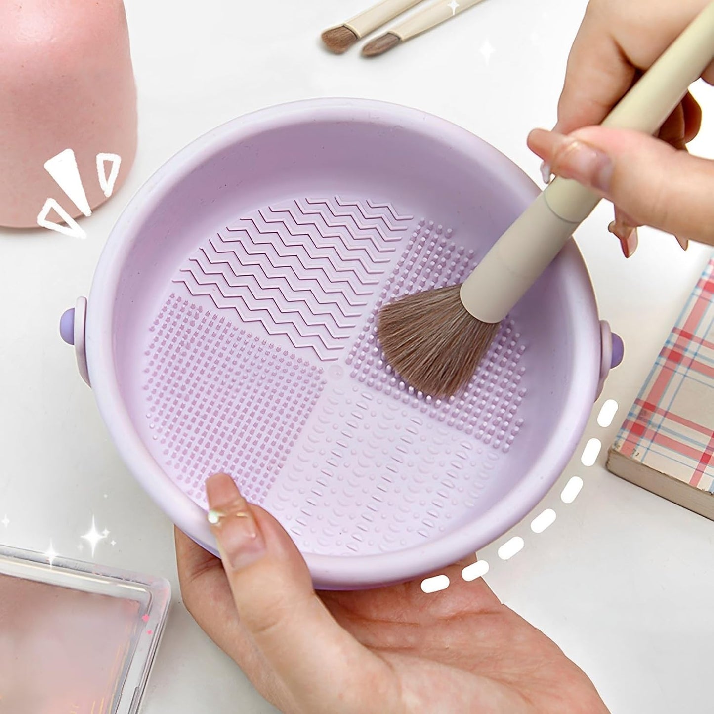 Silicone Makeup Brush Cleaner Bowl