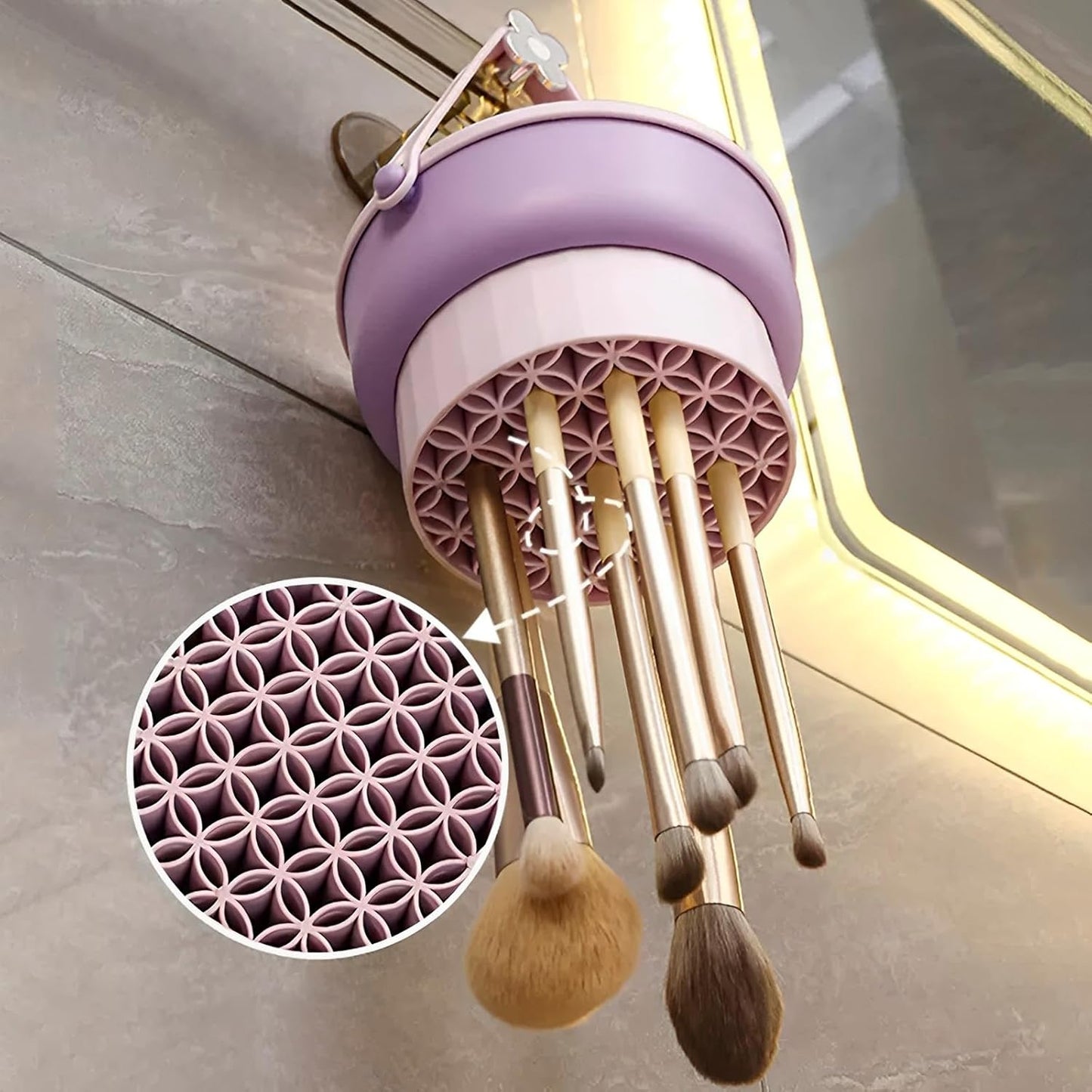 Silicone Makeup Brush Cleaner Bowl