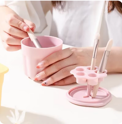 Silicone Makeup Brush Cleaner Cup