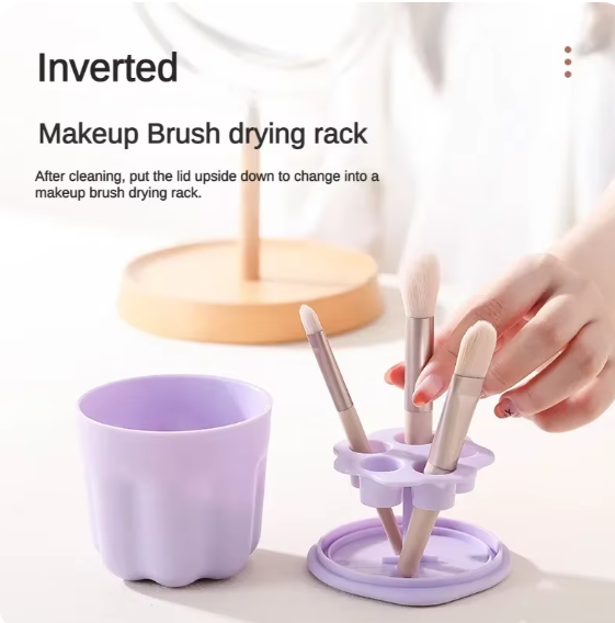 Silicone Makeup Brush Cleaner Cup