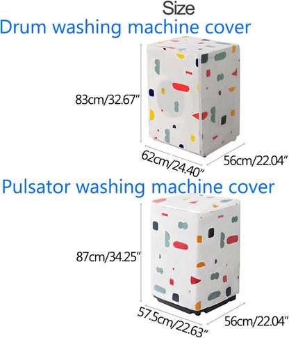 Printed Washing Machine Cover Single Tub Top Load