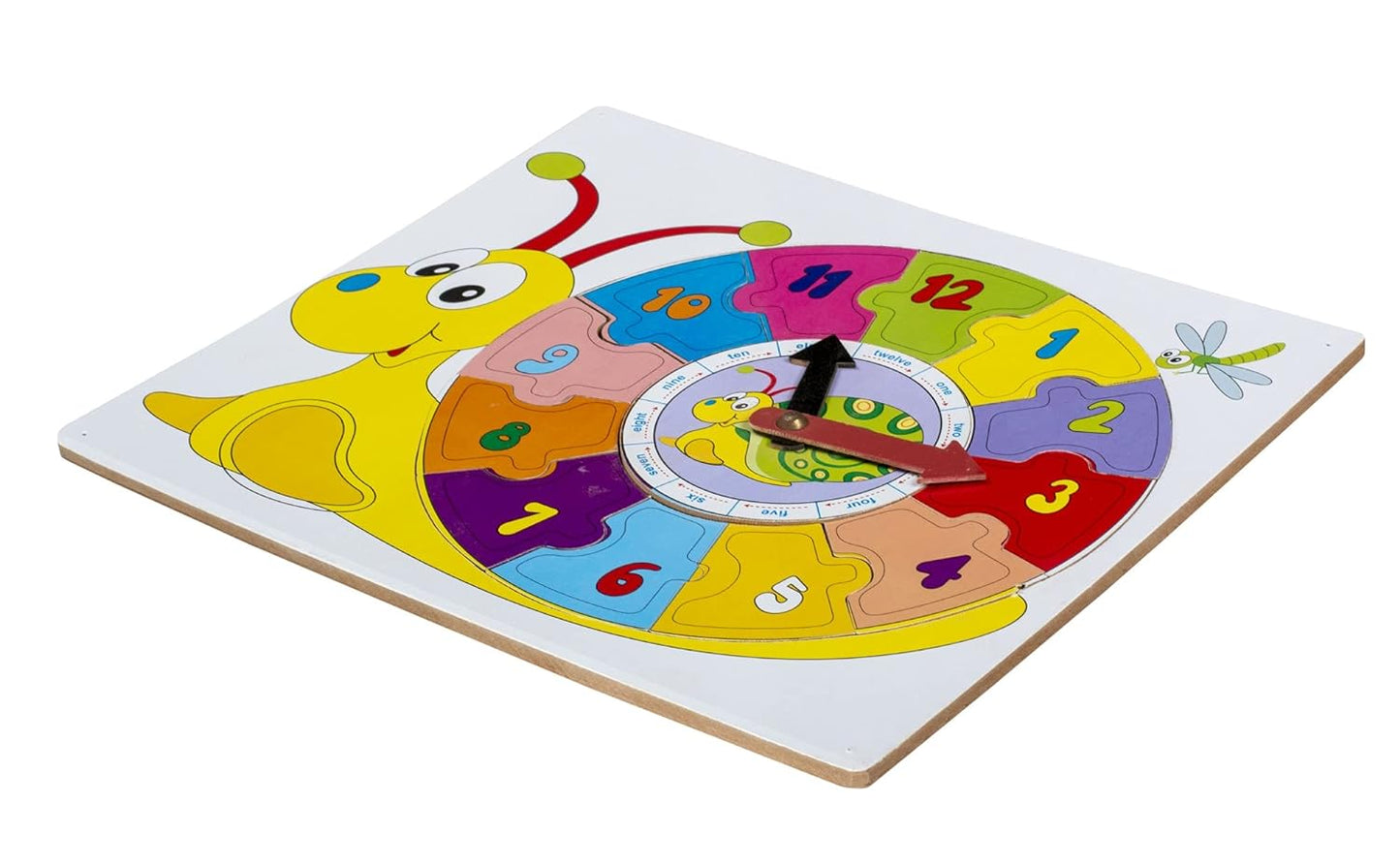 Early education wooden clock puzzle board