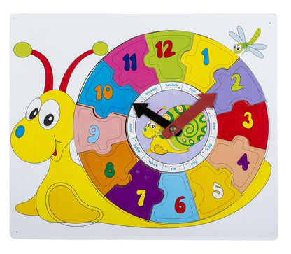 Early education wooden clock puzzle board