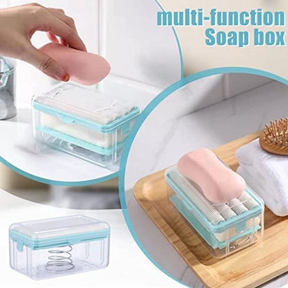 2in1 Roller Spring Sponge Caddy with Soap Dispenser