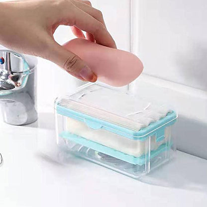 2in1 Roller Spring Sponge Caddy with Soap Dispenser