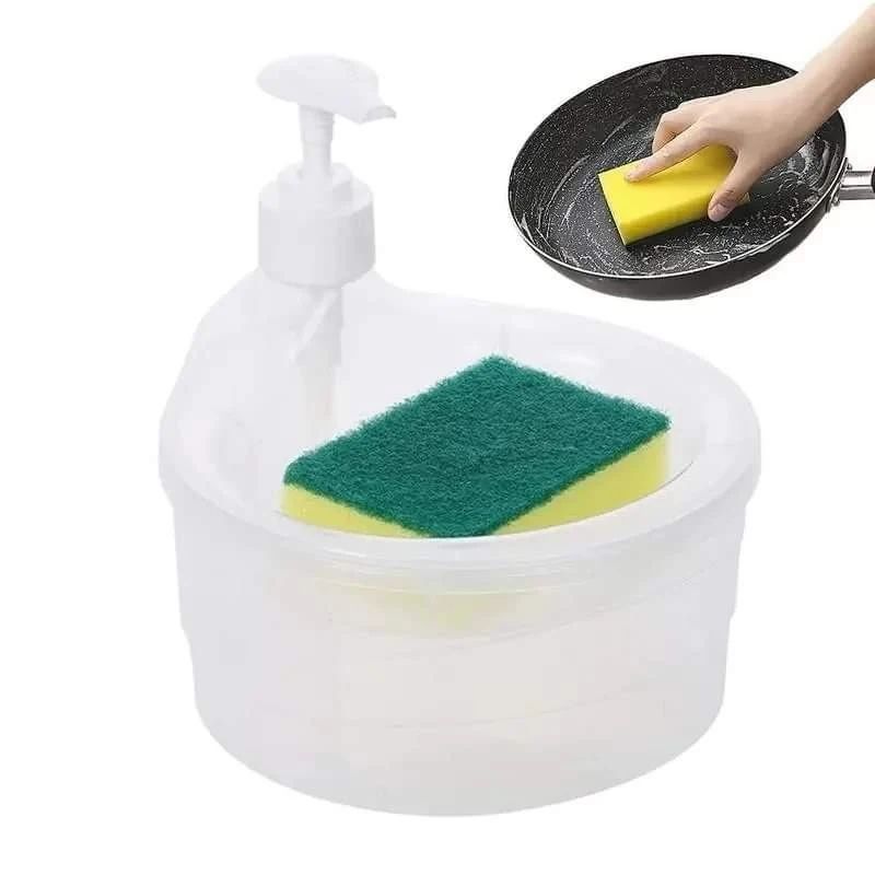 Dish Soap Dispenser and Sponge Holder