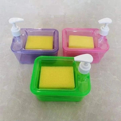 Dish Soap Dispenser and Sponge Holder