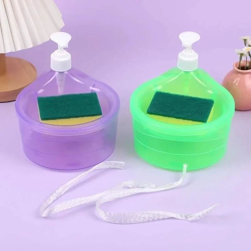 Dish Soap Dispenser and Sponge Holder