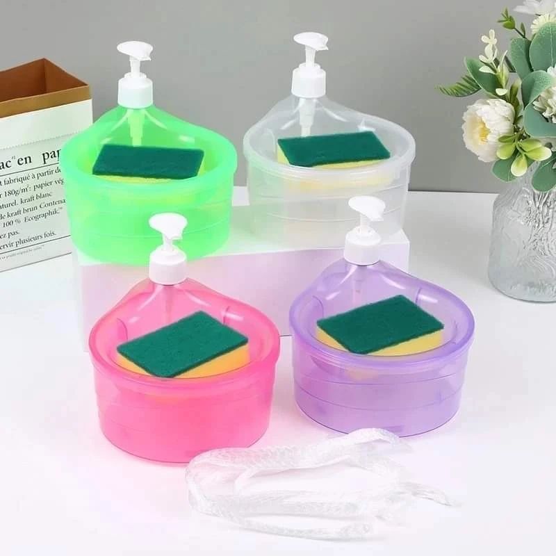 Dish Soap Dispenser and Sponge Holder