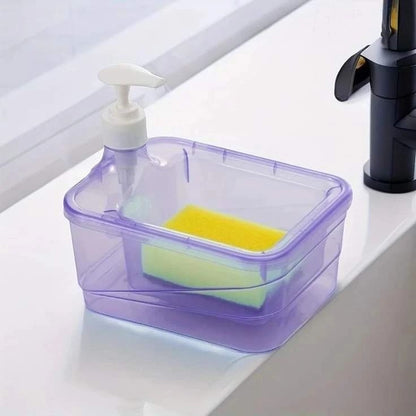 Dish Soap Dispenser and Sponge Holder