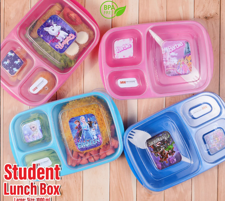 Student Compartment Partition Lunch Box