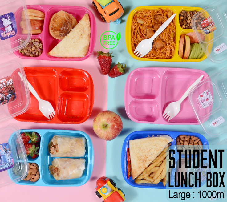 Student Compartment Partition Lunch Box