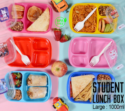 Student Compartment Partition Lunch Box