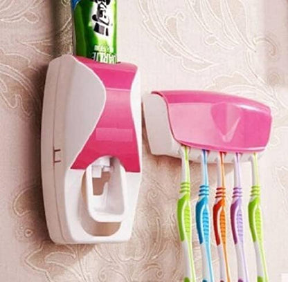 Automatic Toothpaste Dispenser With Brush Holder