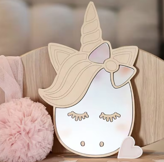 Cute Animal Acrylic Wall Mirror for Kids Room