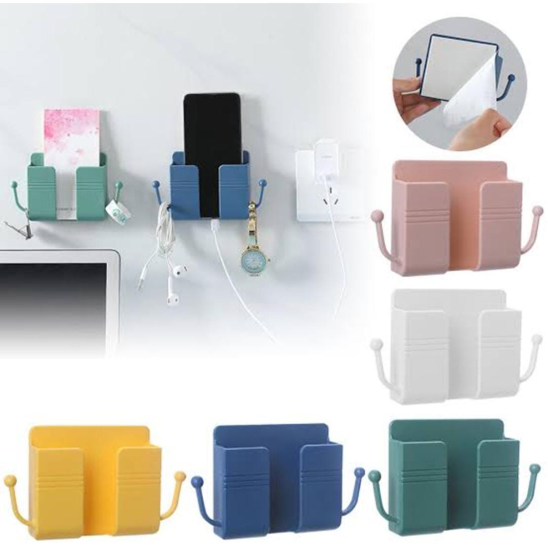 Self-Adhesive Wall Mobile Holder With Hooks