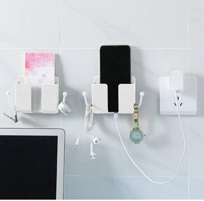 Self-Adhesive Wall Mobile Holder With Hooks